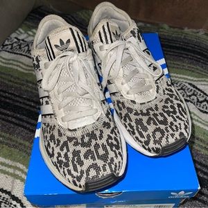 Adidas Swift Run X White Leopard - Size 7 - Preowned